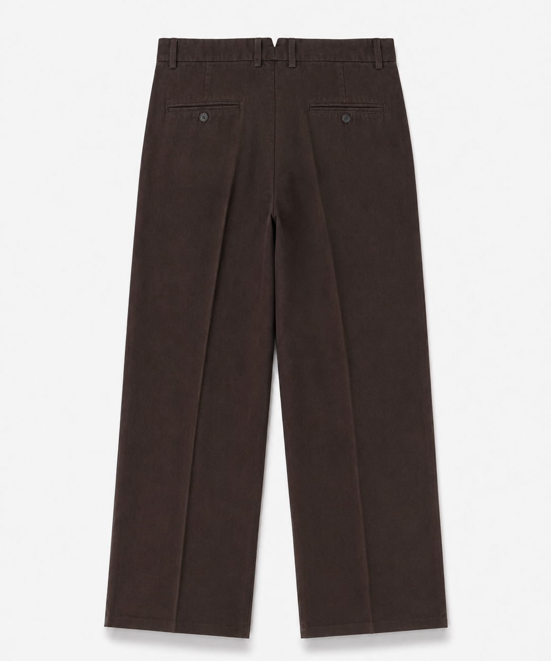 Single Pleat Trouser in Deep Brown