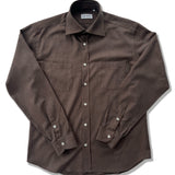 Brushed Twill Shirt in Mocha