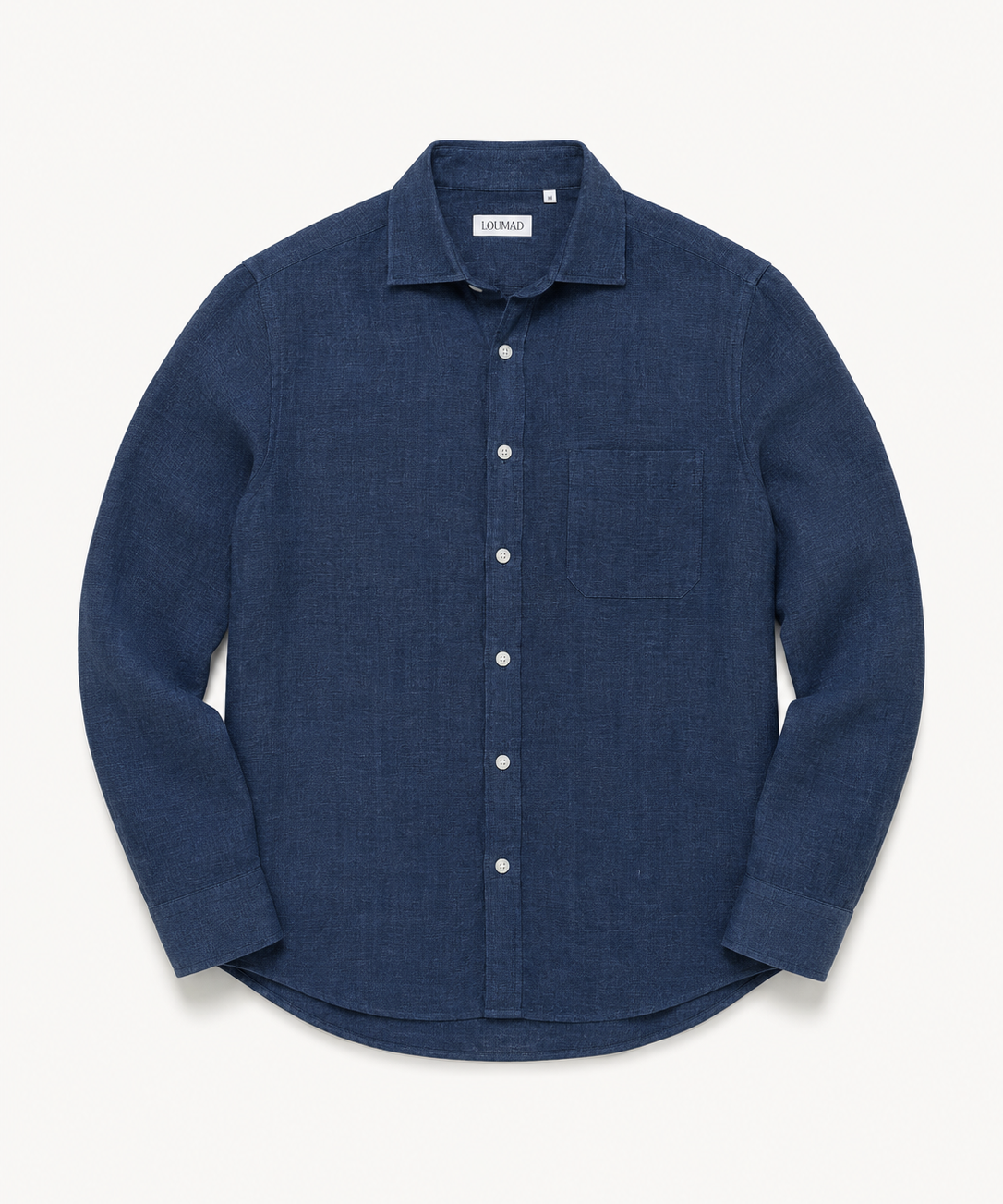 The Linen Shirt in Washed Navy