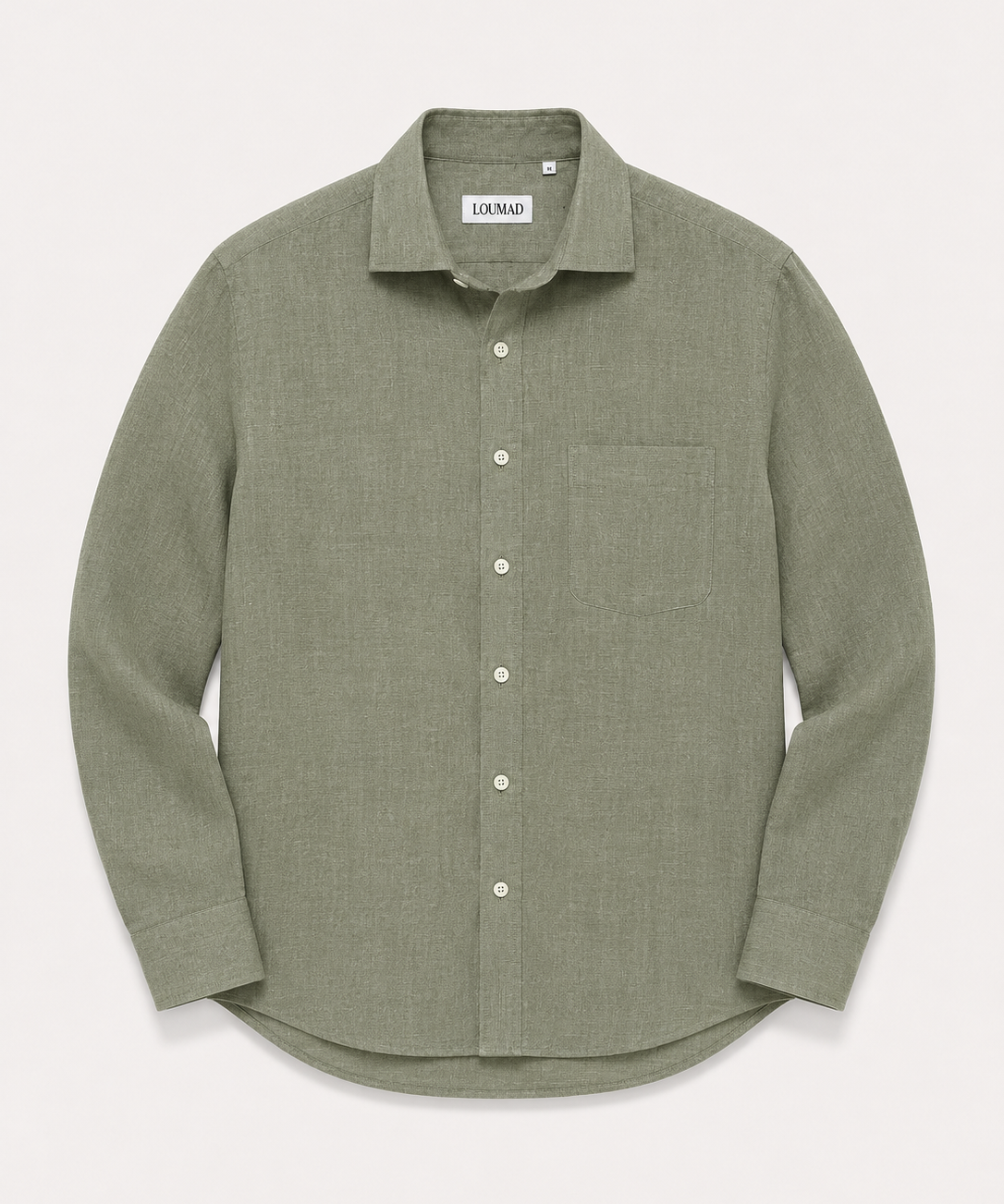 The Linen Shirt in Olive