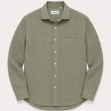 The Linen Shirt in Olive