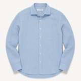 The Linen Shirt in Sky Blue