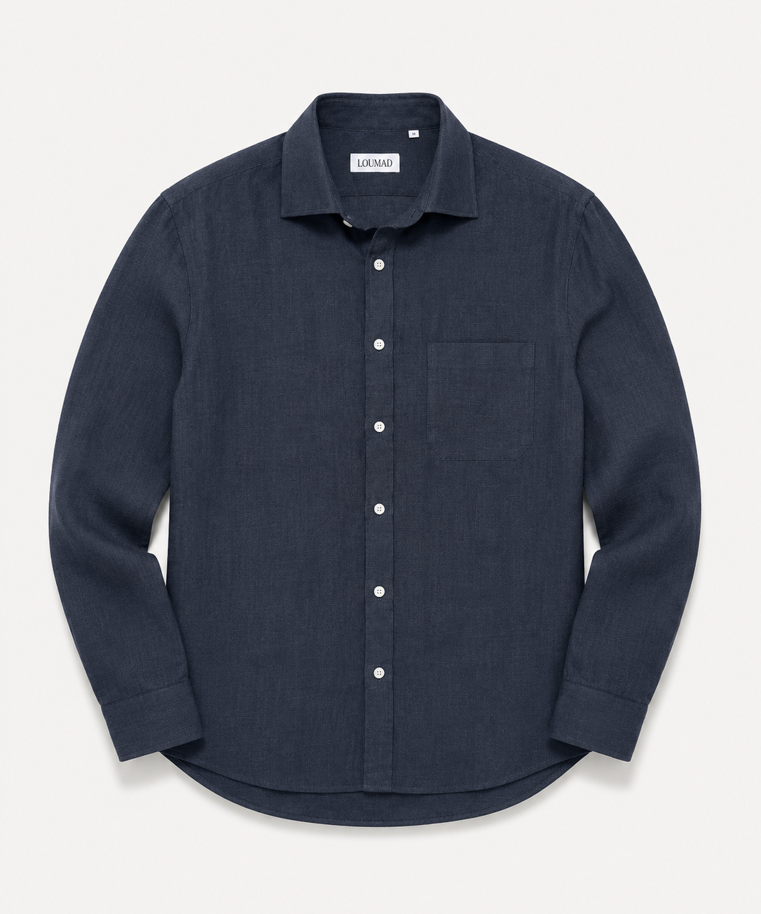 The Linen Shirt in Midnight Navy