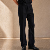 The Linen Trouser in Black
