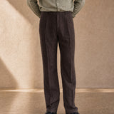 The Linen Trouser in Brown