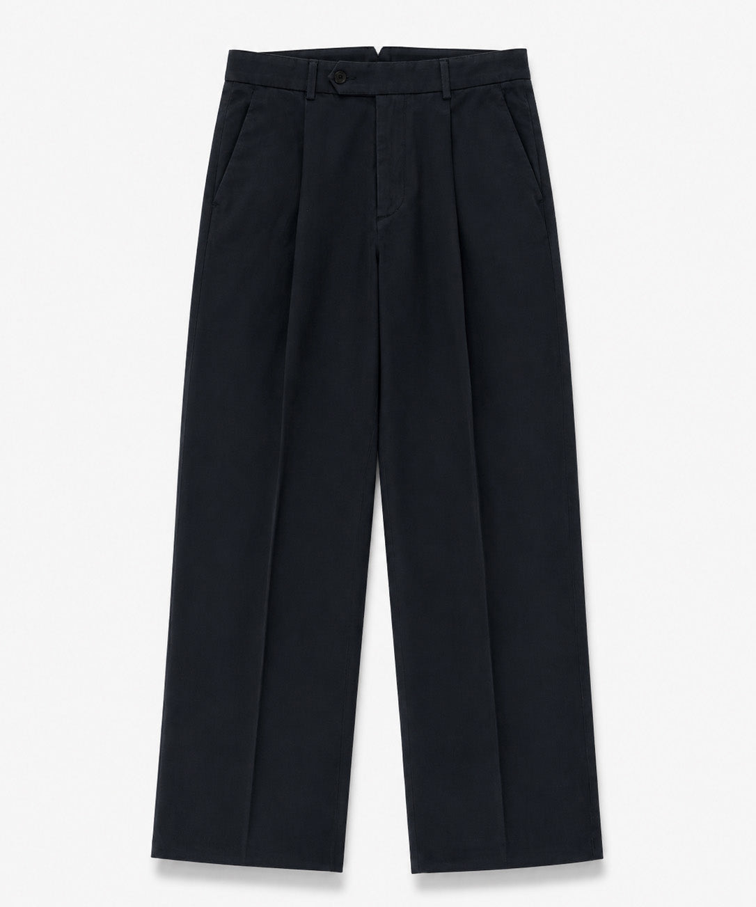 Single Pleat Trouser in Deep Navy