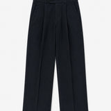 Single Pleat Trouser in Deep Navy