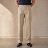 Single Pleat Trouser in Khaki
