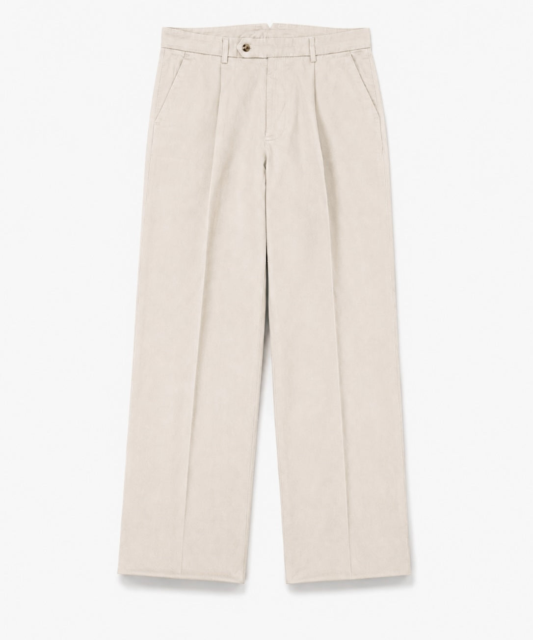 Single Pleat Trouser in Sand